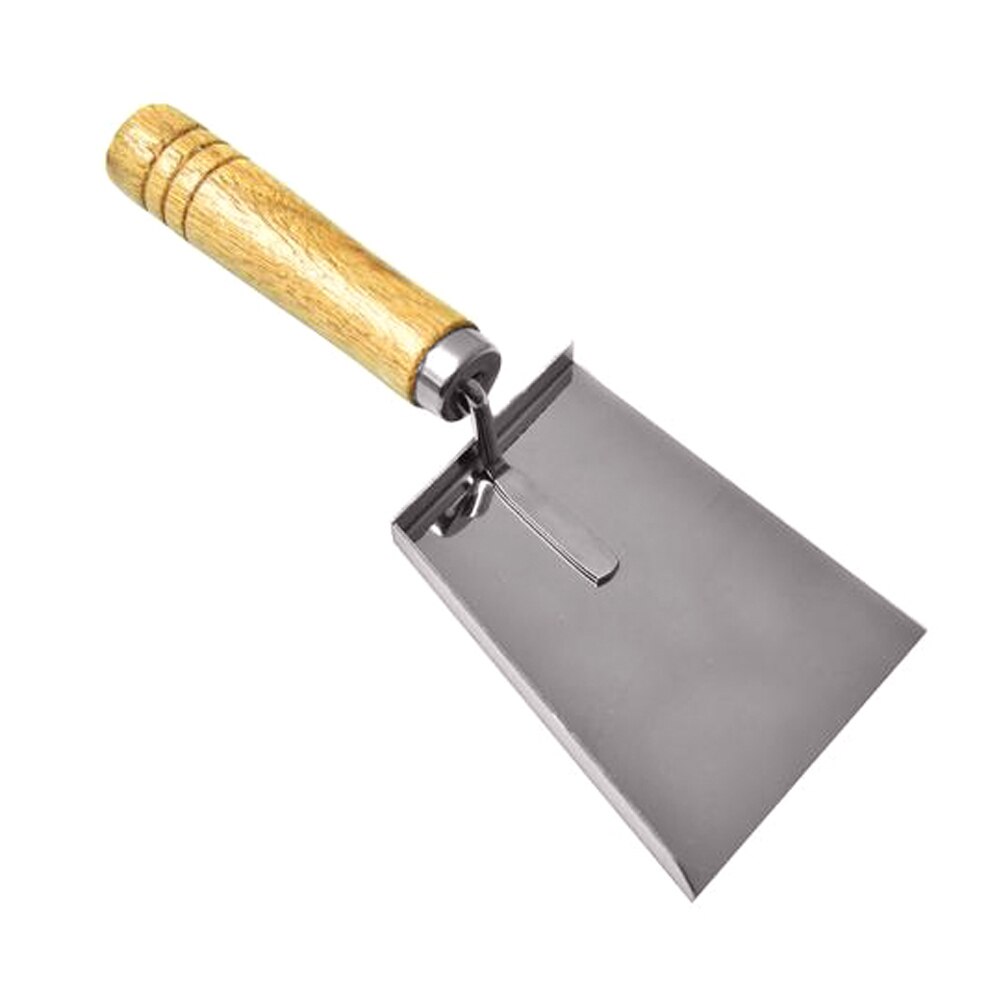 Manche en bois ruche pelle abeille boîte Scoop acier inoxydable miel grattoir nettoyant apiculture propre outil pour apiculture utilisation