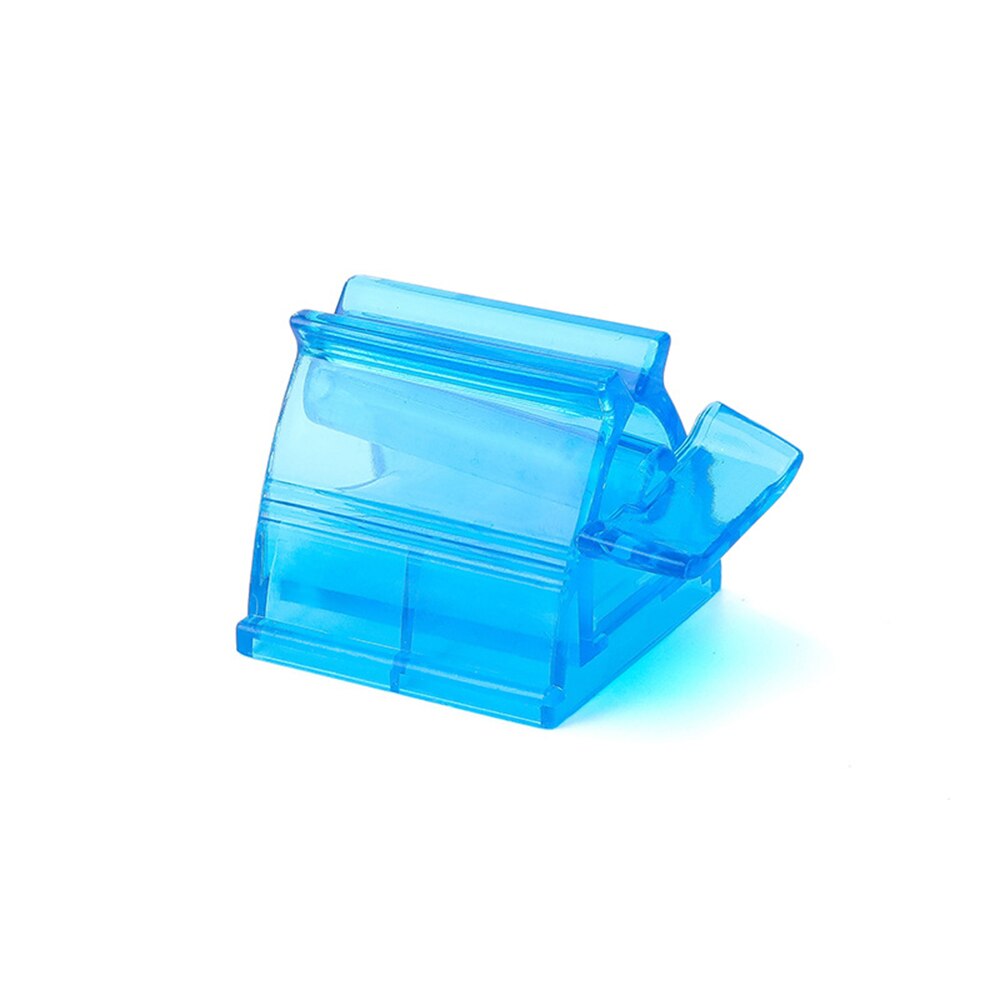 Multifunction Toothpaste Tube Squeezer Rolling Toothpaste Easy Portable Plastic Dispenser Bathroom Accessories Sets: Blue