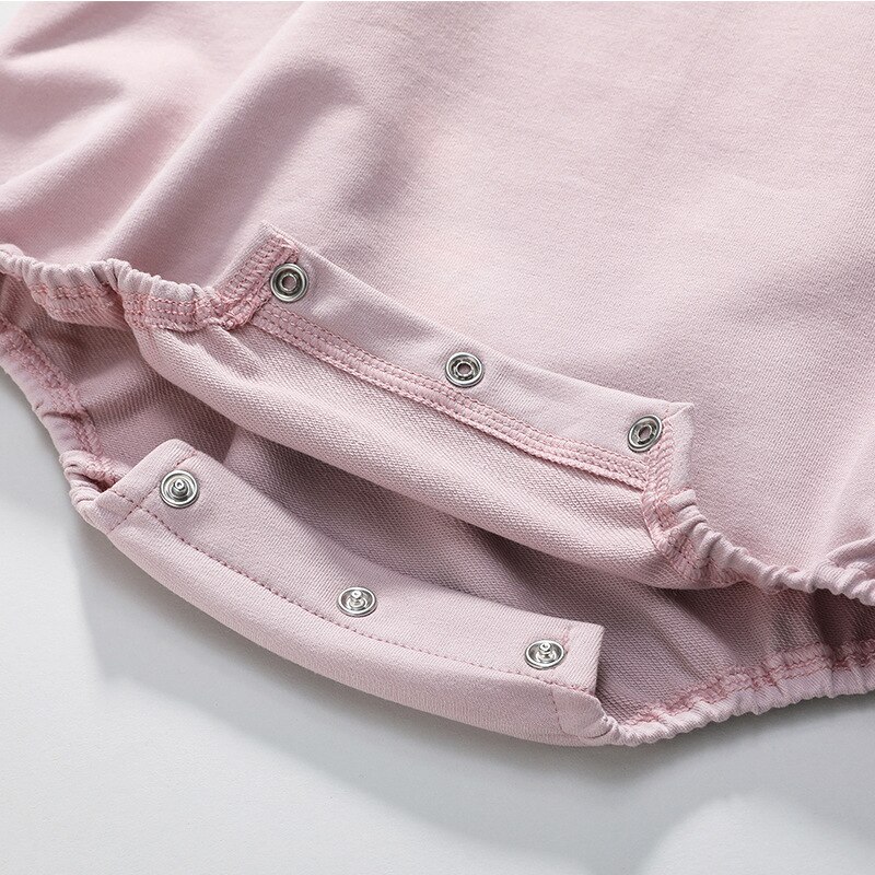 Baby pasgeboren kind baby jongen meisje katoenen lange mouwen bodysuit zonnepak outfit set kleding warm schattig eendelig