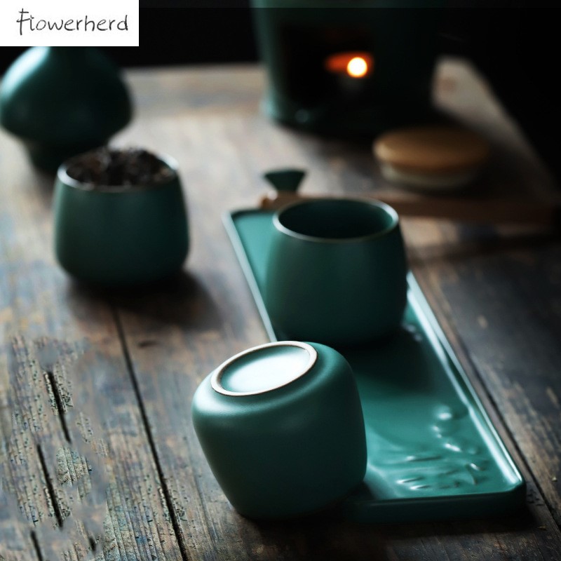 Tasse à thé en céramique de Style japonais, service à thé Kung Fu, service à thé, couleur, glaçage, poterie, tasse à thé fait à la main, rétro pour la maison