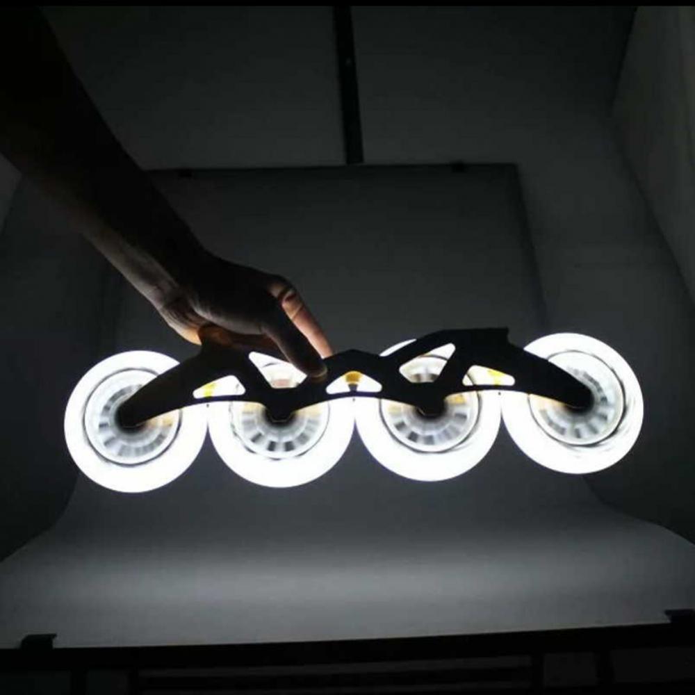SEBA-ruedas de patinaje de velocidad en línea para adultos, patines con luz LED intermitente, 80/76/72mm, 2 piezas