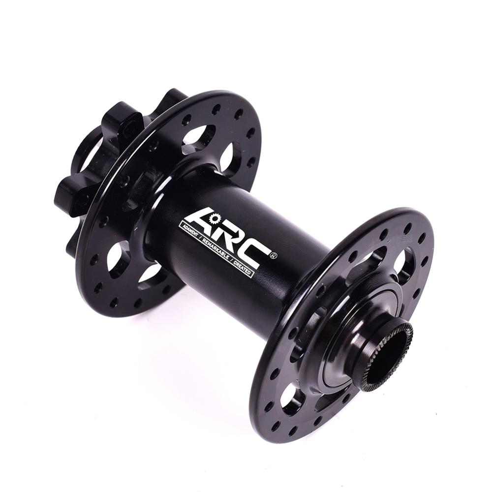 ARC Mountain Bike Hubs Disc Card Brake NBK bearing MTB bicycle hubs 8 9 10 11 Speed 135*10MM 142*12MM 15MM PK 041SB 32 Holes: Front Black 100x15mm