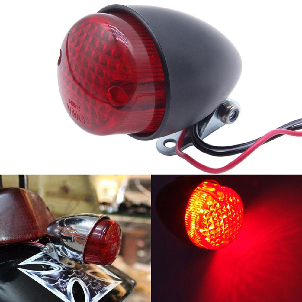 Motorfiets Achterlicht Led Retro Metalen Achter Remlicht Voor Harley Cruise Prins Auto Omgebouwd Achter Achterlicht Motorfiets Accessor: Default Title