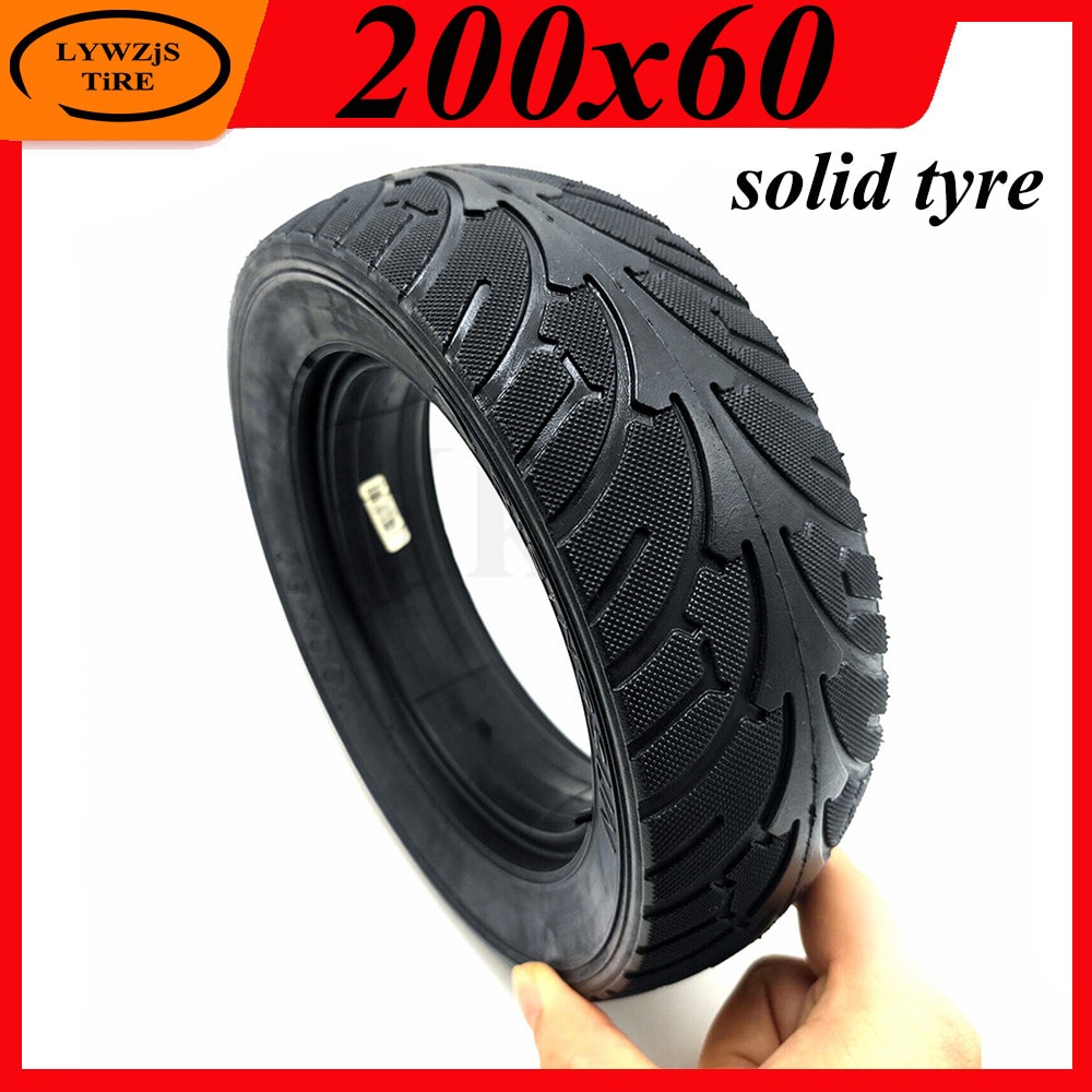 200x60 Solid Tyre 8 Inch Thickening and Wear Resistance Solid Tire for Electric Scooter Parts