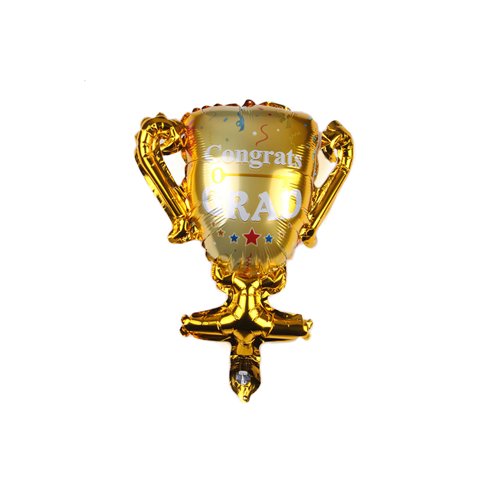 10pcs Mini Good Luck Graduate Foil Balloons Graduation Ceremony Party Decorations Baby Shower Girl Boy Graduation Party Supplies: Marble