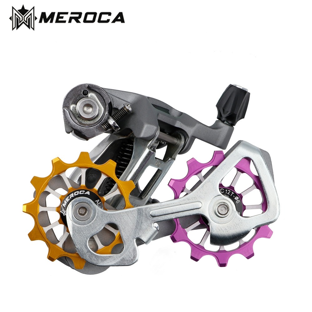 MEROCA 12T MTB Rennrad Schaltwerk Keramik Lagerbier Rolle Breit Schmal Zahn Fahrrad führen Rad Für Shimano Sram