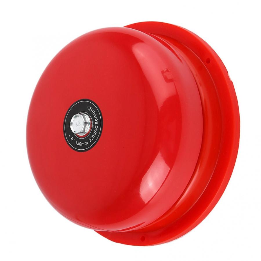 6 cali wewnętrzny strajk ze stali nierdzewnej elektryczny dzwonek 100db alarm elektryczny dzwonek AC 220V DC 24V DC 12V szkolny dzwonek fabryczny