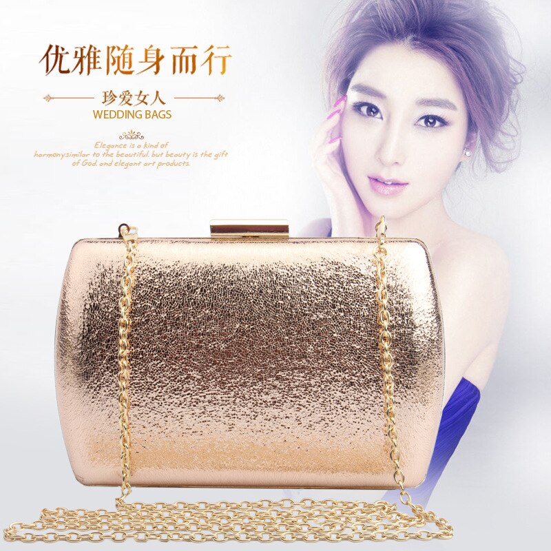 Luxe glitter dames bruids schoudertassen gouden avondtassen feest clutches portemonnees pailletten ketting handtassen