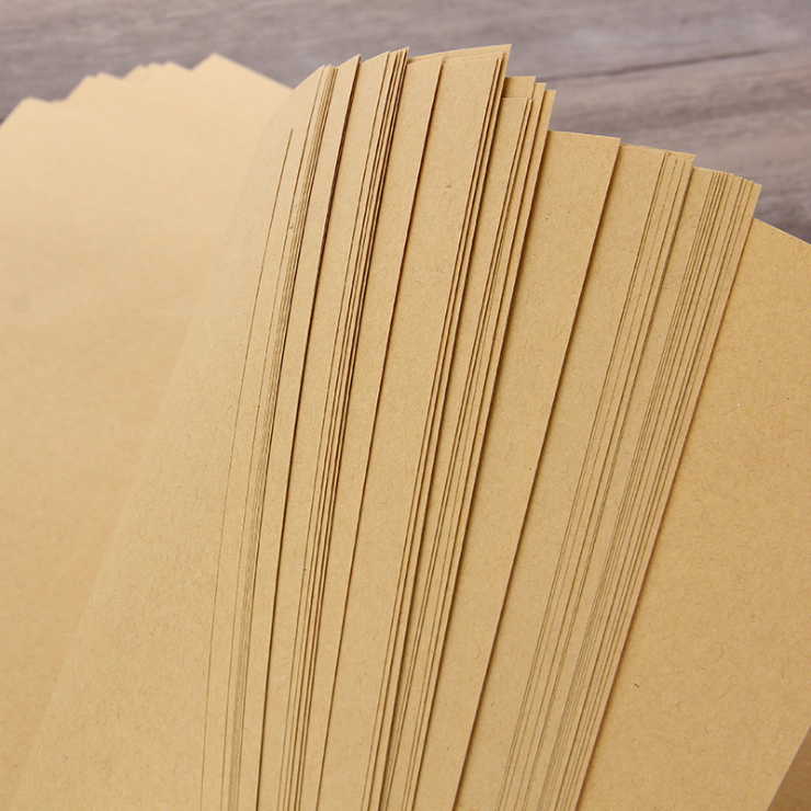 30 folhas a4 brown kraft folha de papel 250gsm diy cartão feito à mão que faz o ofício papel a4 grosso 350gsm