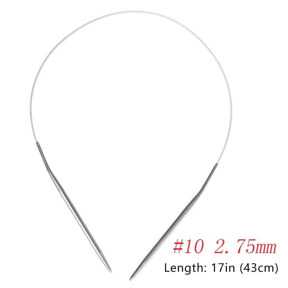 43 Cm Rondbreinaald Rvs Rondbreinaalden Haak Pins Handwerken Tool Handgemaakte Accessoires Duurzaam Naaien: Size 10