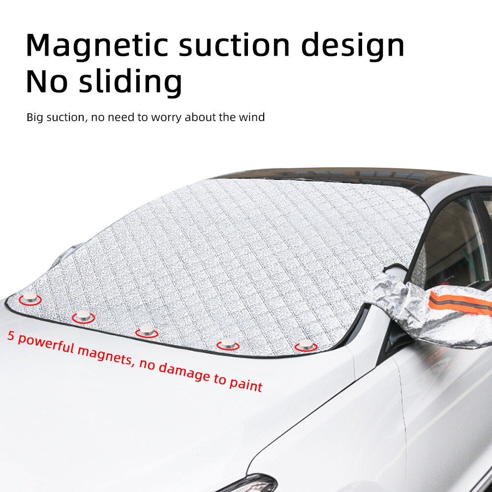 Car Snow Cover Car Cover Windshield Sunshade Outdoor Waterproof Anti Ice Frost Auto Protector Winter Automobiles Exterior Cover