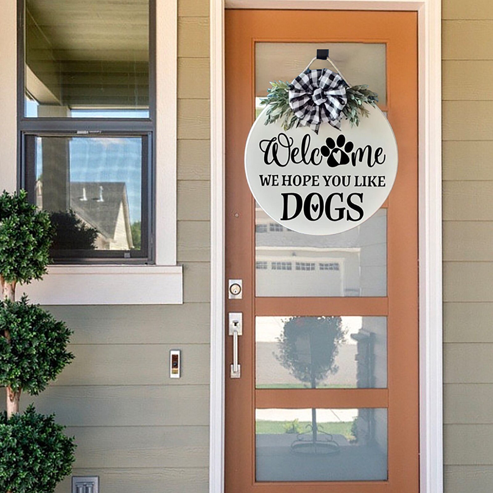 Houten Welkom Deur Party Richting Borden Hanger Deur Krans Decoratie Deur Voordeur Decor Party Sier