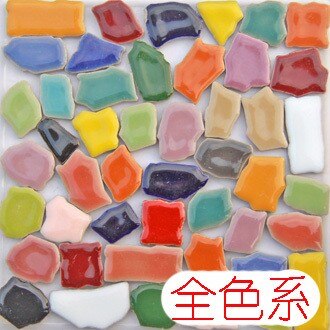 500Gram/Lot,Color choose ceramic free shape mosaic DIY Mosaic lantern Marble mosaic Craft material Kindergarten mosaic art OEM: Default Title