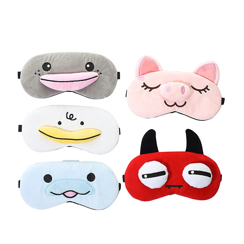 Plush Cute Sleep Mask Dream Eye Bandage Sort Pig Blindfold Band Aid Cove To Slee
