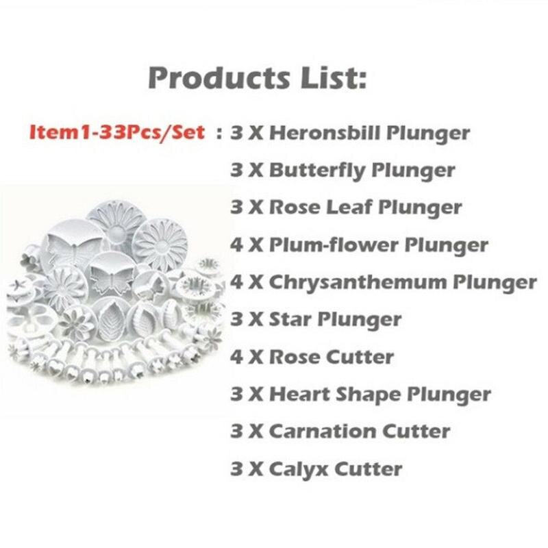 Fondant Cake Making Tool Flower Tools Accessoires Decorating Molding Kit Baking Flower Tools Kit For Cookie Kitchen Patisse M3G9