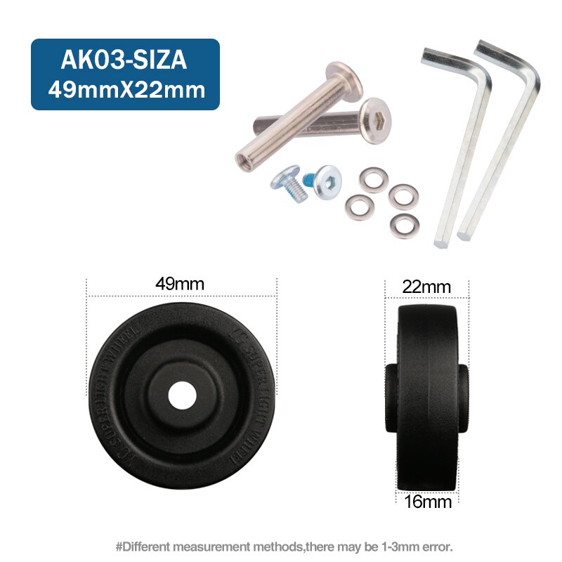 Suitcase Wheels 1 pair of Luggage Suitcase Replacement Wheels Axles Deluxe Repair Deluxe Repair Tool Casters: Red Wine