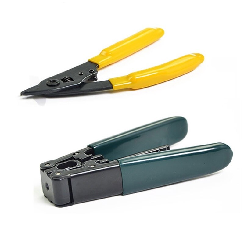 FTTH Fiber Optic Tool Kit FC-6S Fiber Cleaver Optical Power Meter 5-30km Visual Fault Locator with Stripping Pliers