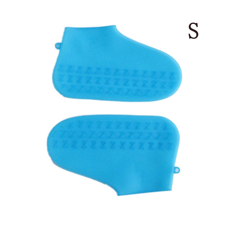 Reusable Elastic Silicone Overshoes Waterproof Shoe Cover Non-Slip Rain Socks Shoe Protectors Unisex Shoes Outdoor Protection