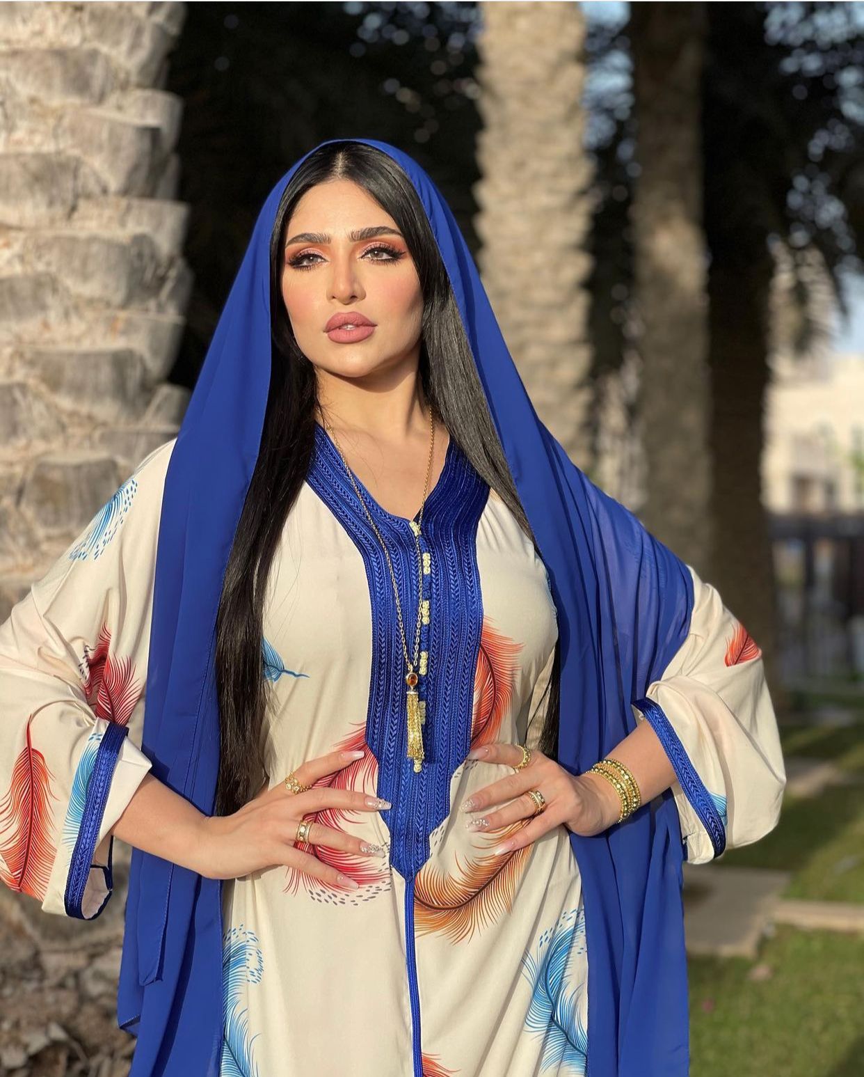 Veer Bloemen Jalabiya Dubai Abaya Maxi Jurk Voor Vrouwen Ramadan Eid Marokkaanse Turkije Arabische Moslim Islamitische Kleding Jurken