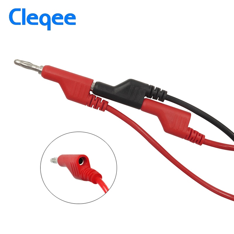 Cleqee P1036B Serie 4 Mm Banana Banana Plug Test Lead Kit Voor Multimeter Met Alligator Clip U-Type & Punctie Testen Probe Kit