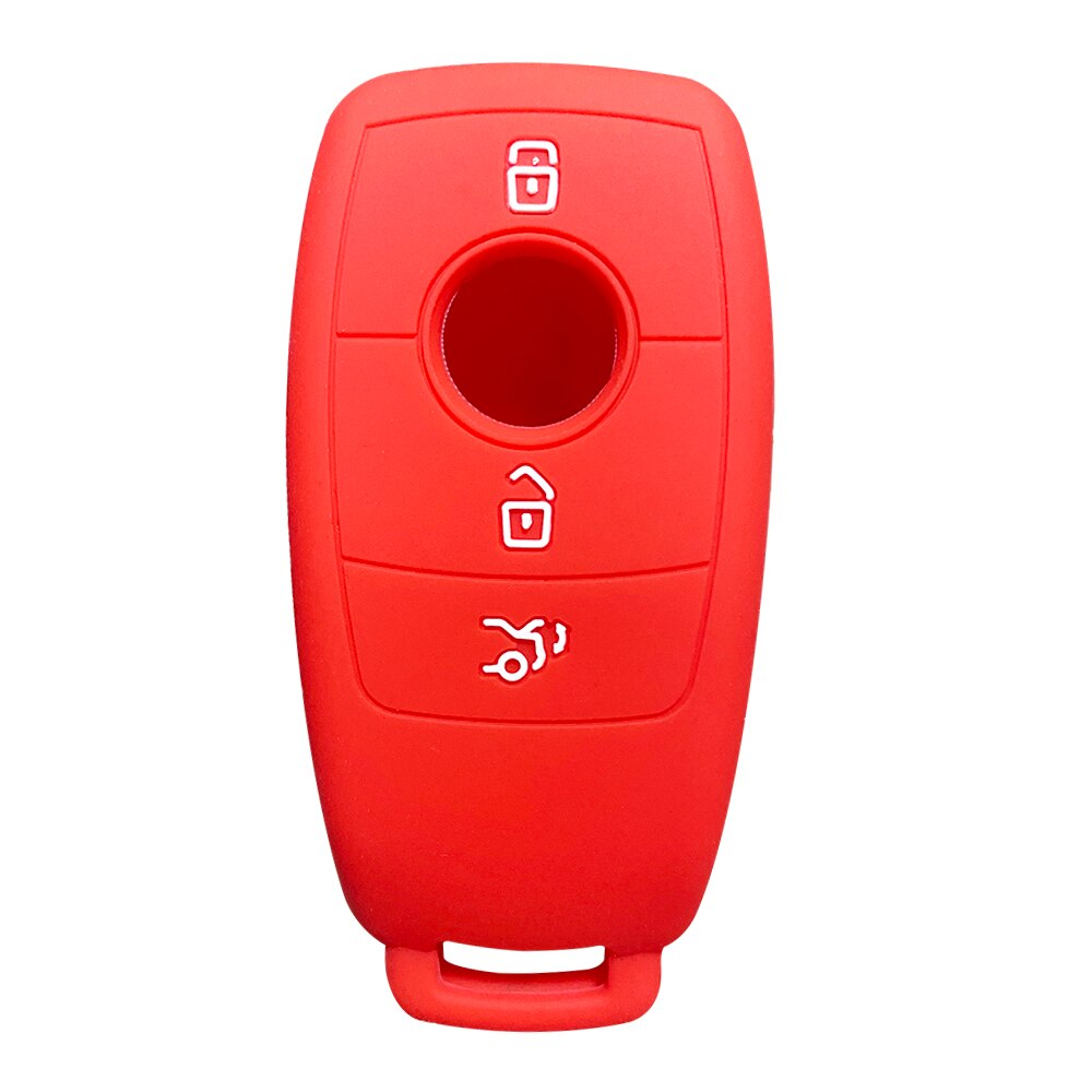Capa e cupe 2019 para chave de mercedes benz, acessórios para chave, mercedes benz w177 2017 e class w213: Vermelho