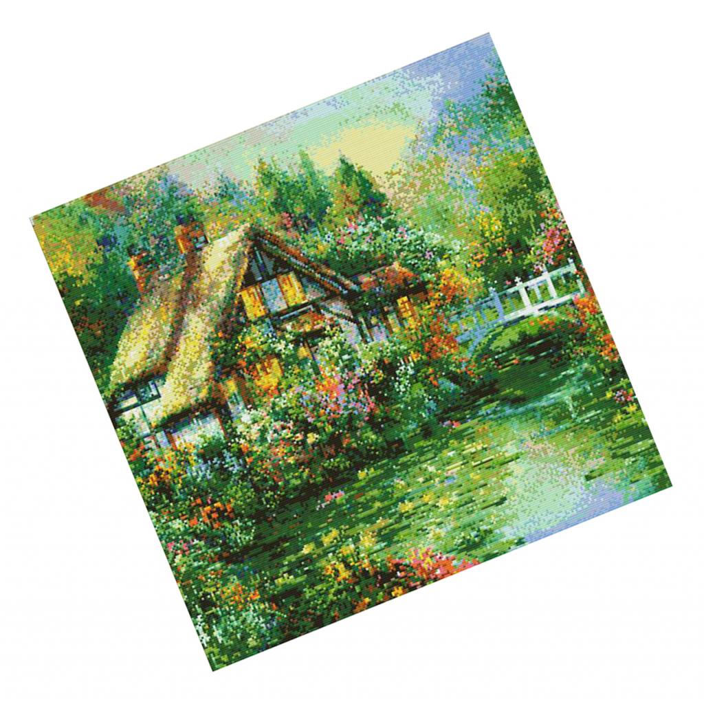 Landscape Cross Stitch Stamped Kits 11CT Pre-Printed Cross-Stitching Starter