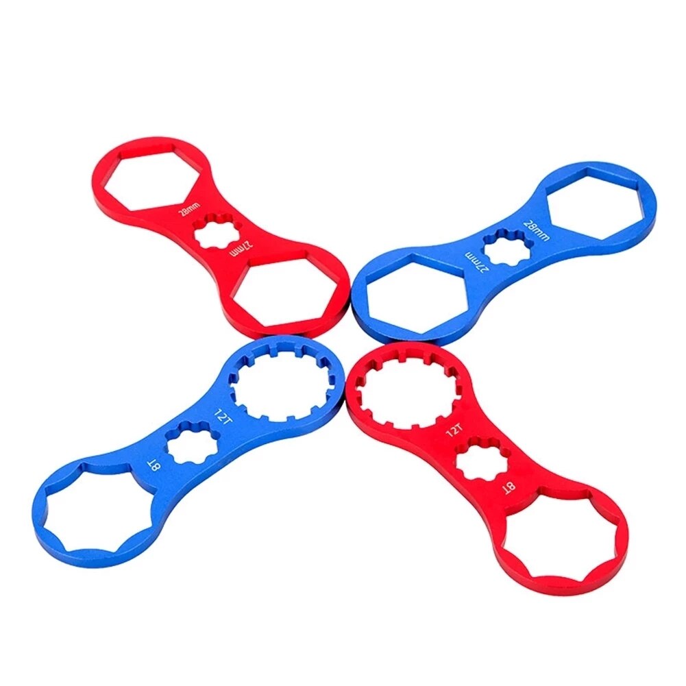 TOOPRE MTB Bicicletta Forcella Anteriore in Alluminio Chiave per Suntour XCM/XCR/XCT/RST montagna bicicletta Forcella cap Chiave Strumento di Riparazione di Smontaggio