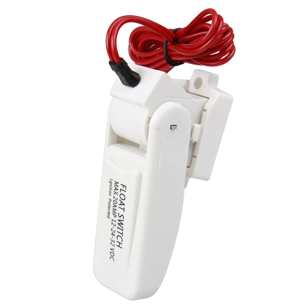 White Bilge Pump Float Switch 12V 24V or 32V 28" Wire Cable Novel