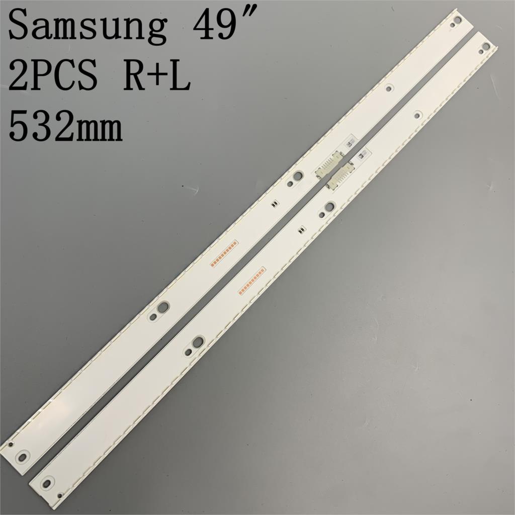 nuovo portato 2pz retroilluminazione striscia per Samsung UE49KU6670U UE49KU6500 UE49mu6500 BN96-39674A 39673A 39671A 39672A BN96-39880A 39882A