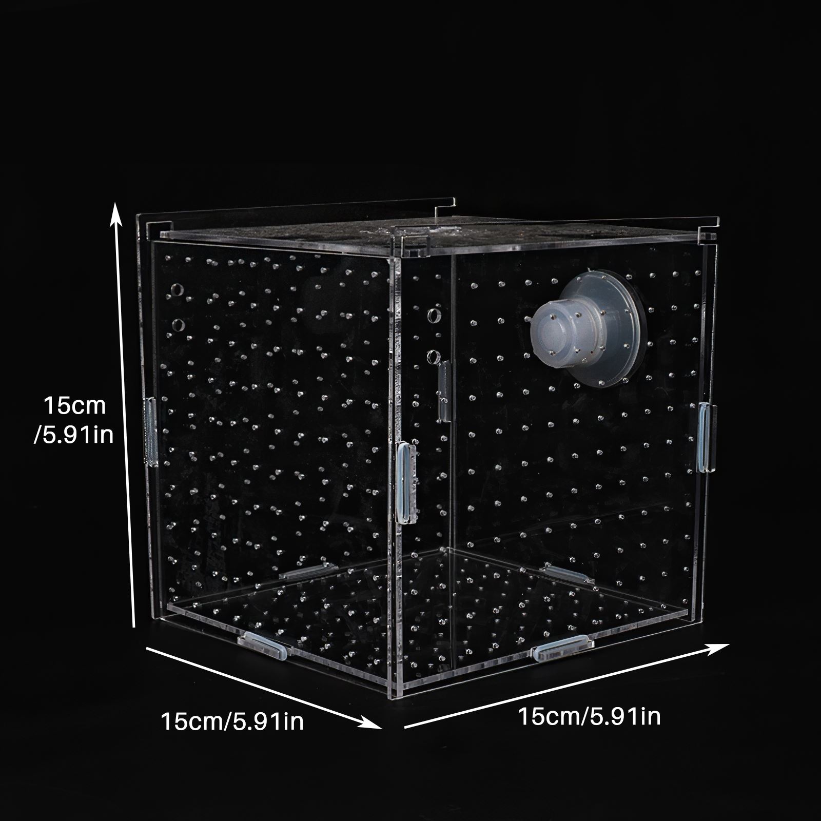 Acrylic Fish Breeding Box Transparent Isolation Box Breeder Portable Fish Hatchery Box Hatching Boxes Accessory For Pets Breed