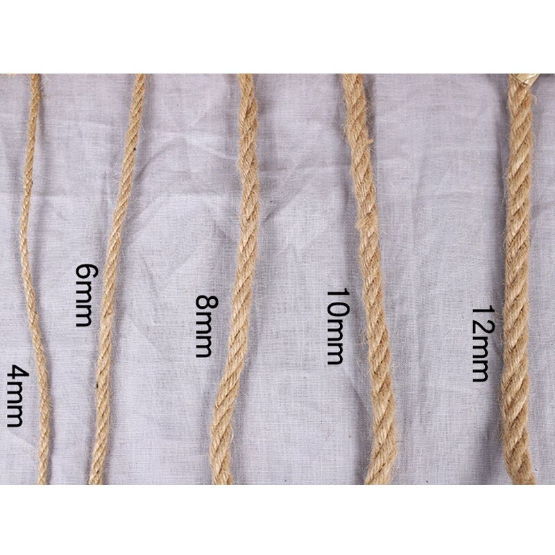 10 meter natuurlijk jute henneptouw 4mm 6mm 8mm 10mm 12mm retro woondecoratie gedraaid koord touw diy handgemaakte knutselwerkjes