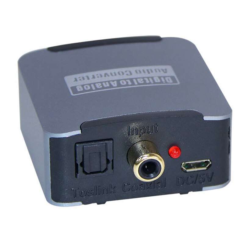 Audio Converter Digital to Analog Audio Converter Coaxial Toslink to Analog Stereo L/R RCA 3.5mm Jack Audio Adapter