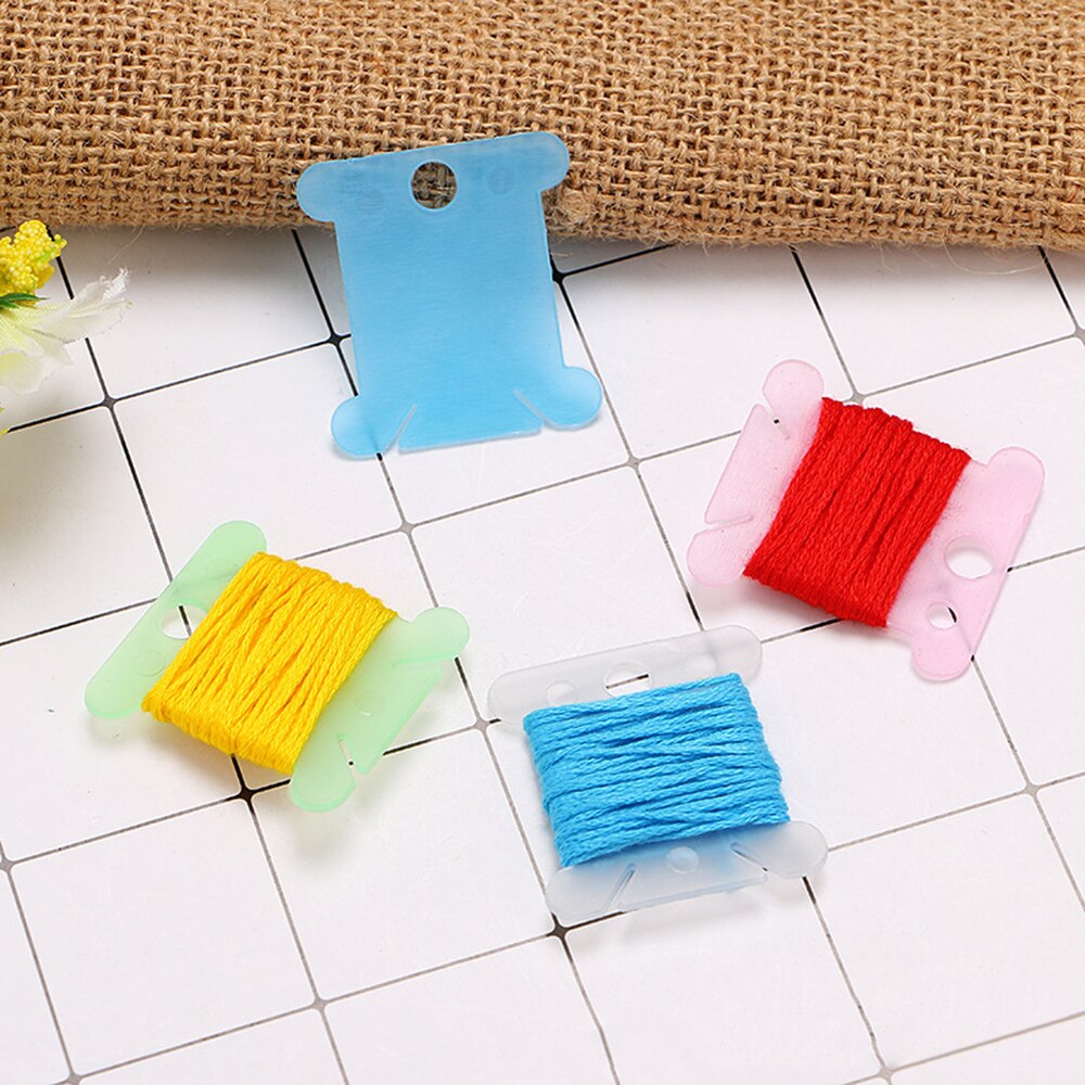 120 PCs Kruissteek Opslag Houder Plastic Naaigaren Winding Plaat Board Card Borduren Floss Craft Draad Spoel Organizer