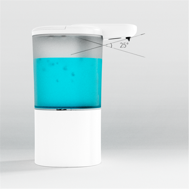 PUPWONG Hand Sanitizer Dispenser Automatic Touchless Sensor 500ml Auto Gel Infrared Dispenser for Kitchen Bathroom Equipment: White