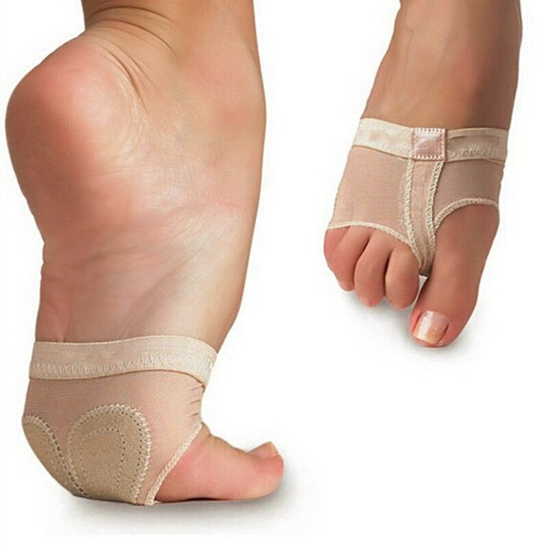 1 par fodbeskytter forfod dans poter dække tå undies sko ballet gymnastik dans latin praksis fodsæt front beskytter