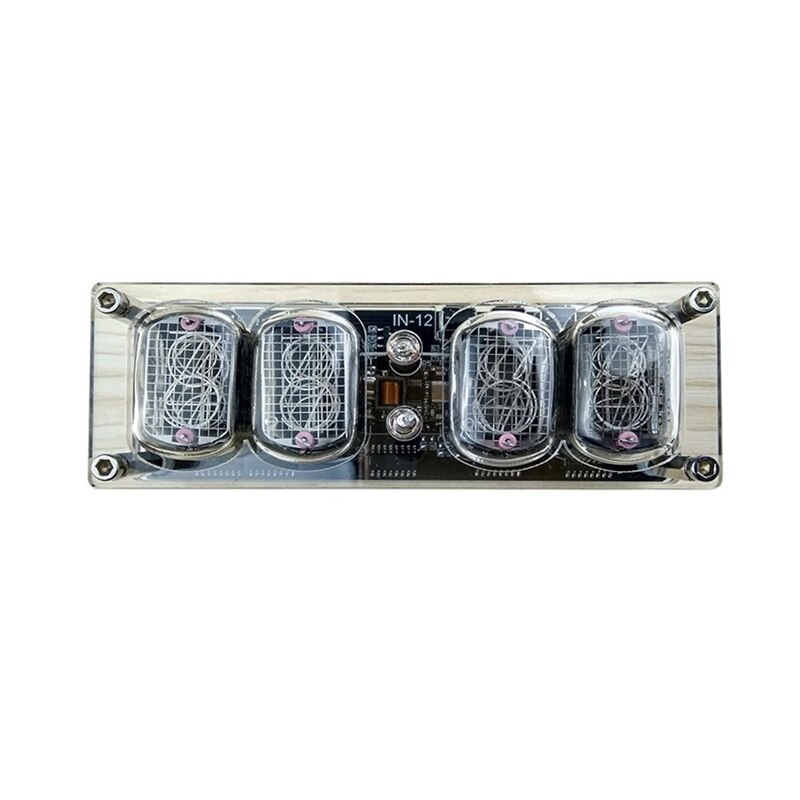 4-Bit Glow Tube Clock Nixie Clock Led Backlight F/ In-12A In-12B: Default Title
