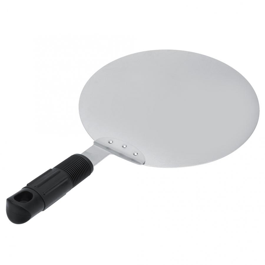 Sizzling Plate 10in Round Stainless Steel Pizza Peel Shovels Baking Shovel Paddle Kitchen Accessories Pastry Tools