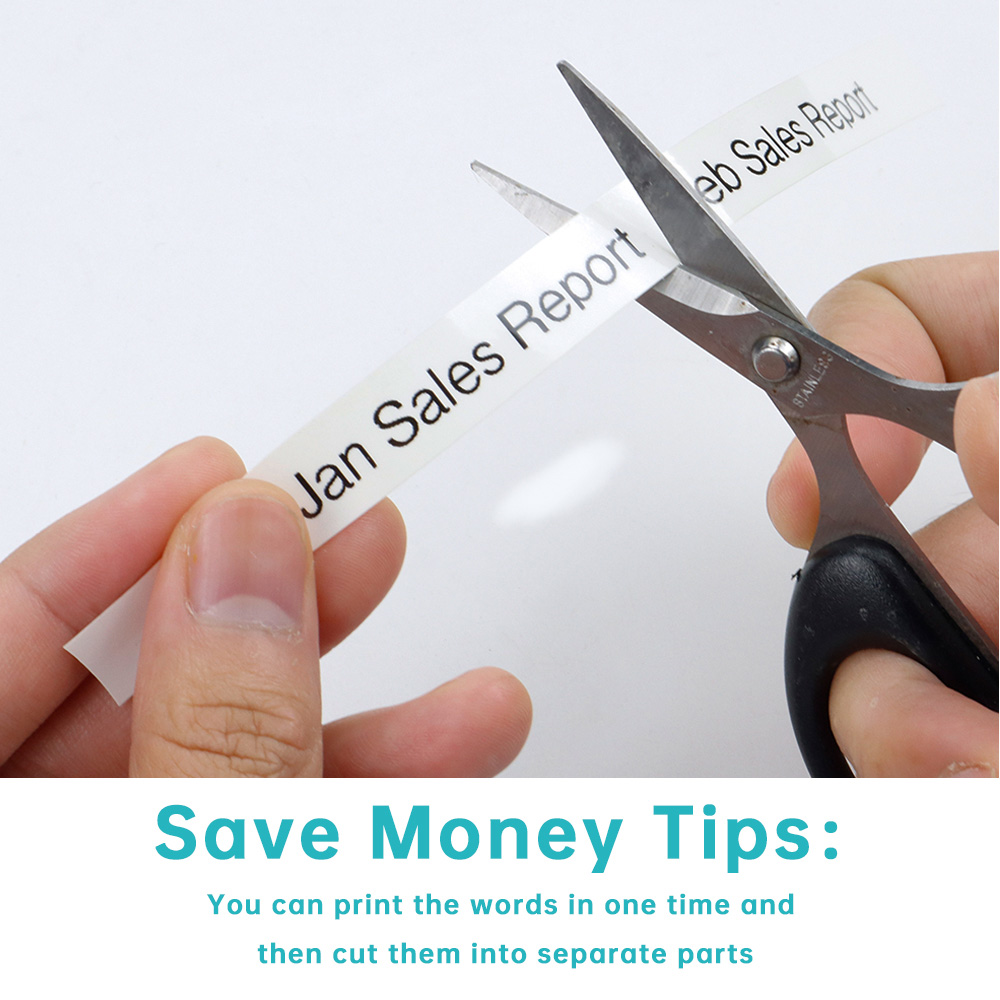 Absonic 10 stuks tze -131 tz-131 cassette lint gelamineerde tape voor brother p-touch pt -d210 pt-h110 etikettenmaker zwart op transparant 12mm