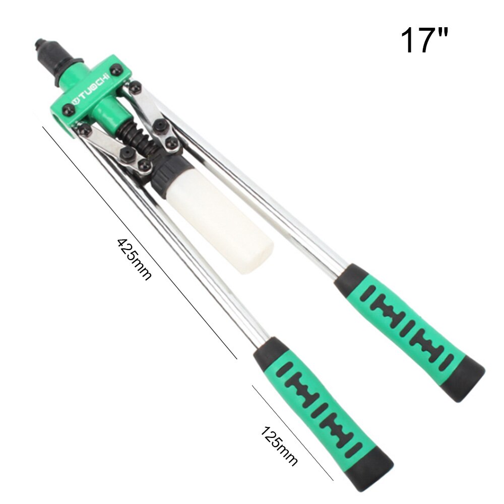 13 "strumento per rivetti manuale chiodo per uso pesante a dovuto mani che tira lo strumento per rivetti in acciaio inossidabile in alluminio per cuoio di plastica in metallo