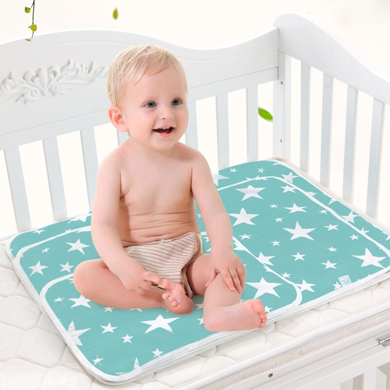 Babyble puslemåtte madras foldbar vandtæt nyfødt liggeunderlag rejsepudemåtter til babysengesæt 35*45cm