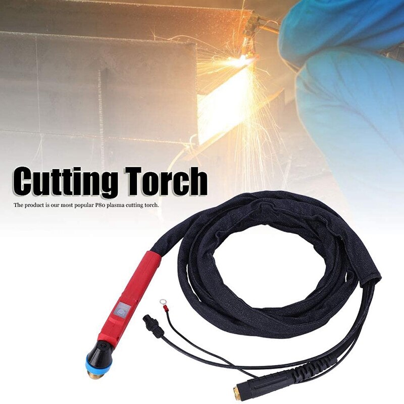 Herramientas de corte de Plasma P80, antorcha de corte por Plasma, accesorios para LGK60 LGK80 LGK100 (P80-2.5M rojo (pies)