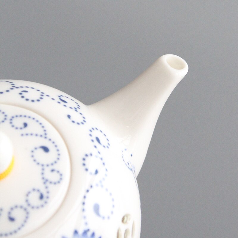 Blauw-Wit Prachtige Keramische Theepot Waterkokers Thee Cup Porselein Chinese Kung Fu Thee Set Drinkware Mj