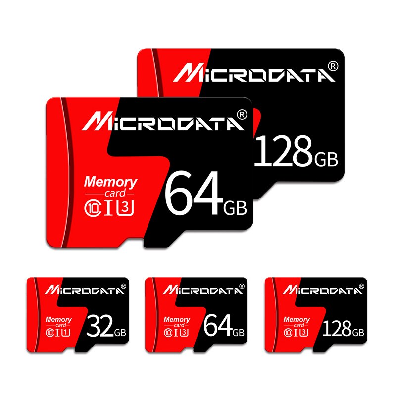 32gb micro sd-kaart 8gb 16gb tf-kaart klasse 10 64gb 128gb geheugenkaart geheugenkaart flash usb-stick met gratis adapter