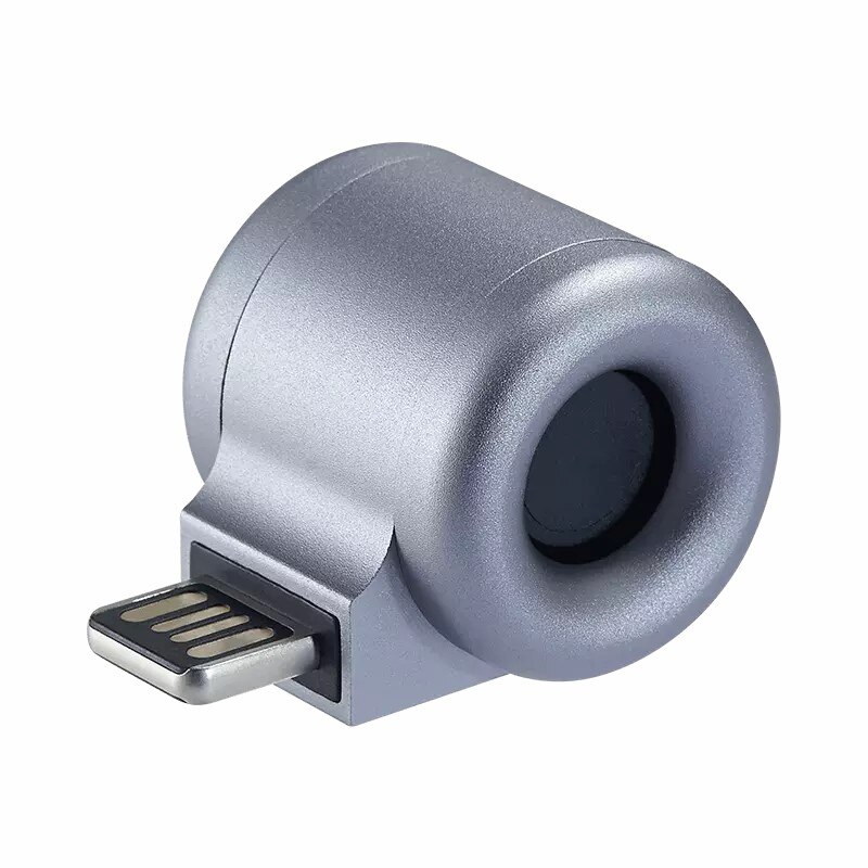 Xiaomi guildford usb mini bærbar diffuser aroma frisk luft kontor kørsel aluminium legering aroma diffuser med 2 aromaterapi kerne: Grå med 2 kerner