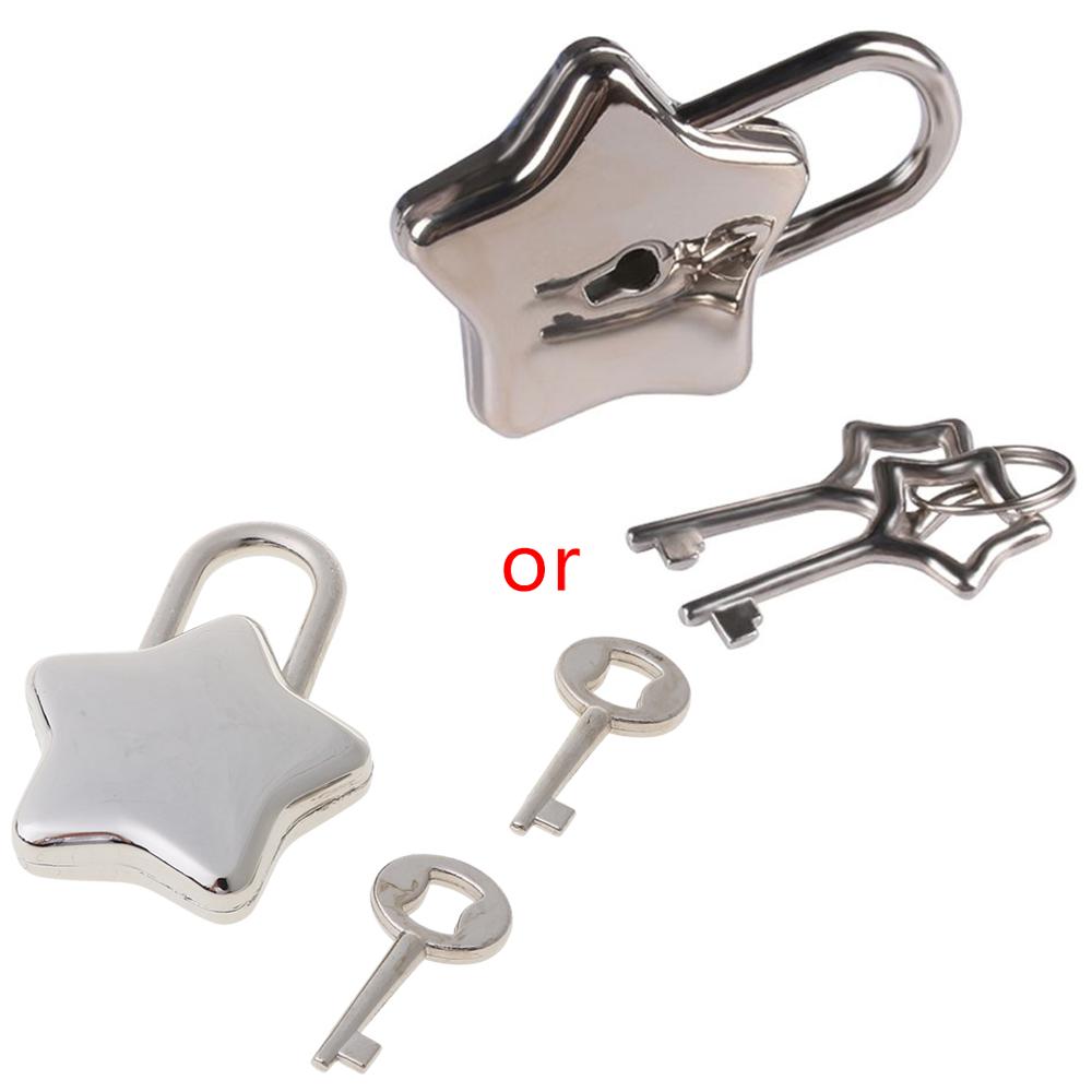 Mini Ster Vorm Archaize Hangsloten Locker Security Sleutel Slot Met Sleutel Bagage Lock