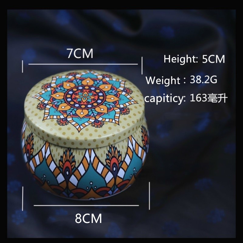 Mooie mini blikken doos sieraden blikken doos koekjes snoep thee opslag ronde trommel blikken doos lade organizer