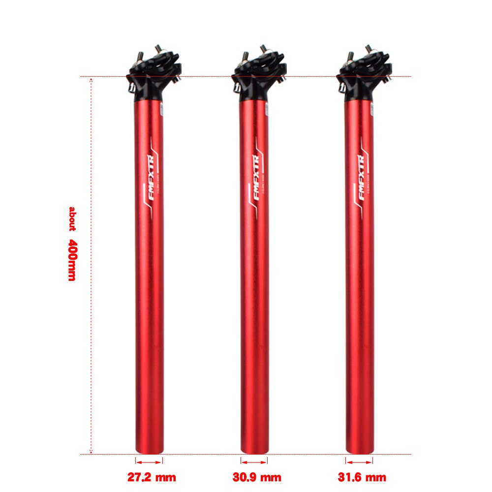 MTB Bicycle Seatpost 27.2/30.9/31.6mm*400mm Mountain Bike Seat Post Seat Tube Long Fixed Gear Seat Post Extension Bicycle Parts