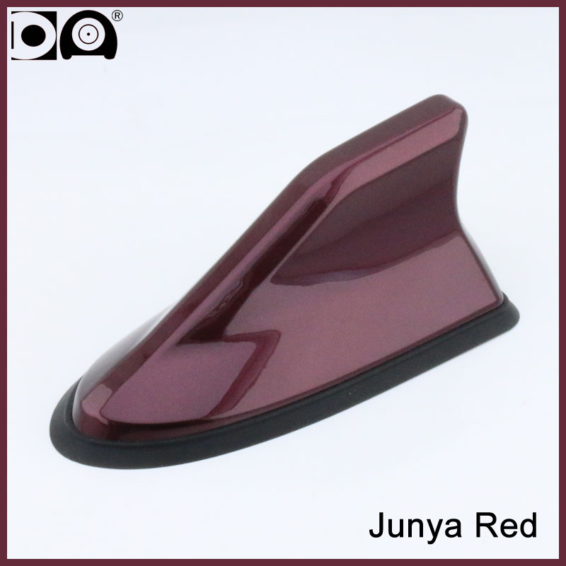 Renault Megane Waterproof shark antenna Strong radio signal Piano painting Abs plastic: Junya red