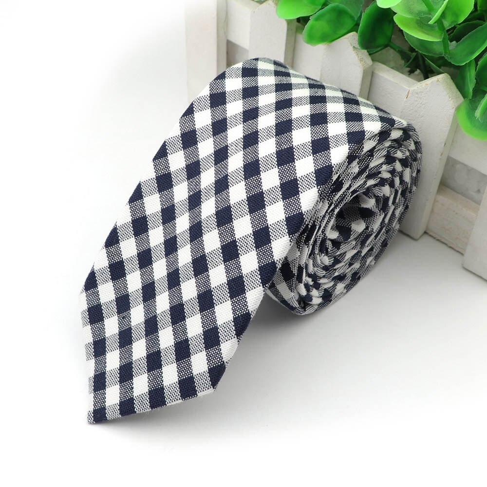 Katoen Bloemen Tie Mens 6 Cm Smalle Stropdas Paisley Plaid Bloem Voor Wedding Party Casual Accessoires: 6