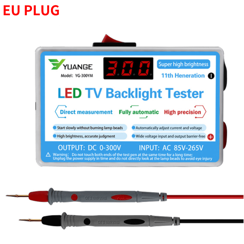 Led Lamp En Tv Backlight Tester Multipurpose Led Strips Kralen Test Tool Meetinstrumenten Led Tester 0-300V Uitgang: type 1 EU Plug